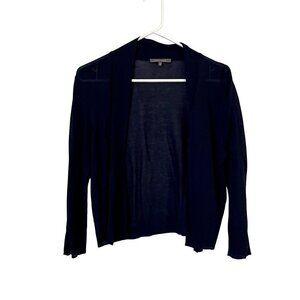 RETRO-ology blue lightweight cardigan knit material classic business casual